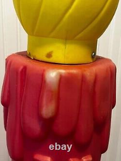 Vintage Noel Christmas Candles Outdoor Decor Blow Mold Plastic FAST SHIP