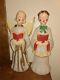 Vintage Pair Empire Christmas Holiday Blow Molds 30 Choir Boy And Girl Carolers