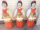 Vintage Poloron Christmas Blow Mold Choir Caroler Girls