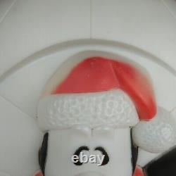 Vintage Penguin in Igloo Lighted Christmas Blow Mold General Foam plastics READ