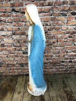 Vintage Plastic Blow Mold 35 Mary Our Lady Grace Madonna Yard Statue Ornament