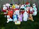 Vintage Plastic Blow Molds Christmas/halloween Large Lot Of 26