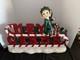 Vintage Rare Commercial Grade Merry Christmas Elf Resin Fiberglass Christmas