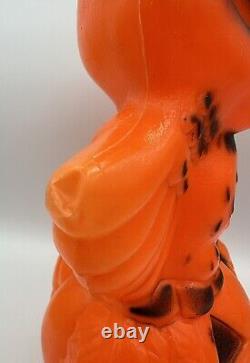 Vintage RARE Halloween Owl on Pumpkin Jack-o-Lantern JOL Tabletop Blow Mold