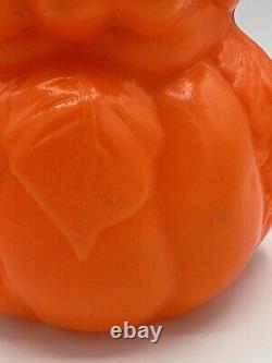 Vintage RARE Halloween Owl on Pumpkin Jack-o-Lantern JOL Tabletop Blow Mold