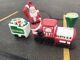 Vintage Rare Santa Claus Train Blow Mold With Present Tender Empire