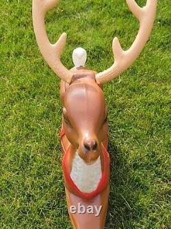 Vintage Reindeer Blow Mold General Foam Christmas Outdoor 36 Deer