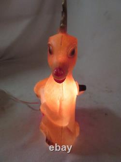 Vintage Rudolph Red Nose Reindeer plastic blow mold Christmas decoration 14