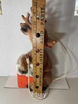 Vintage Rudolph Red Nose Reindeer plastic blow mold Christmas decoration 14