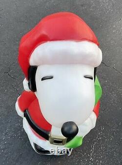 Vintage Santa's Best 32 Peanuts Snoopy Blow Mold Christmas Yard Decoration