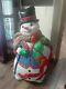 Vintage Santa's Best Christmas Blow Mold 43 Tuxedo Snowman Light Up Yard Decor
