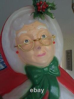 Vintage Santa's Best MRS. CLAUS 40 Blow Mold Christmas Yard Decor, General Foam