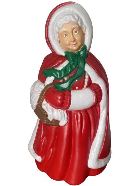 Vintage Santa's Best Mrs. Claus 40 Lighted Blow Mold Christmas Decor Works