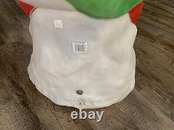 Vintage Santa's Best Santa 42 Blow Mold with Green Toy Sac