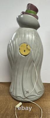 Vintage Skeleton Blow Mold Halloween Don Featherstone Cape Top Hat 33 Inch