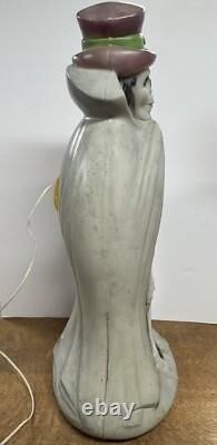 Vintage Skeleton Blow Mold Halloween Don Featherstone Cape Top Hat 33 Inch