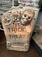 Vintage Skeleton On Tombstone Trick Or Treat Halloween Lighted Blow Mold 30