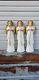 Vintage Tpi Angel Choir Trumpet Horn Nativity Plastic Blow Mold Christmas Set 3