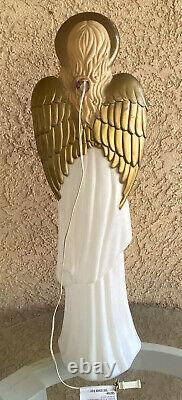 Vintage TPI Angel Choir With Horn Nativity Lit Blow Mold Christmas Holiday 34