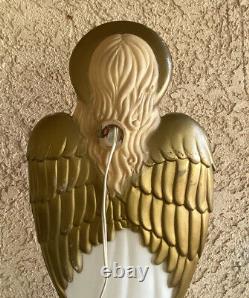 Vintage TPI Angel Choir With Horn Nativity Lit Blow Mold Christmas Holiday 34