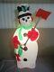 Vintage Tpi Frosty The Snowman With Shovel Lighted Christmas Blow Mold 40 Tall