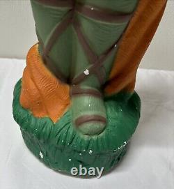 Vintage TPI LITTLE DRUMMER BOY Blow Mold 30 Tall with drumsticks Canada 4955 XMAS