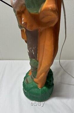 Vintage TPI LITTLE DRUMMER BOY Blow Mold 30 Tall with drumsticks Canada 4955 XMAS