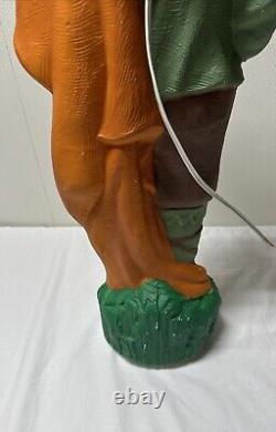 Vintage TPI LITTLE DRUMMER BOY Blow Mold 30 Tall with drumsticks Canada 4955 XMAS