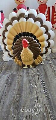 Vintage Thanksgiving Turkey Don Featherstone 19 Blow Mold Union Products