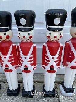 Vintage Toy Soldier Nutcracker Blow Mold Leominster Union Products 30 Carolina