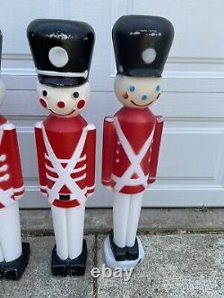 Vintage Toy Soldier Nutcracker Blow Mold Leominster Union Products 30 Carolina