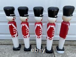Vintage Toy Soldier Nutcracker Blow Mold Leominster Union Products 30 Carolina