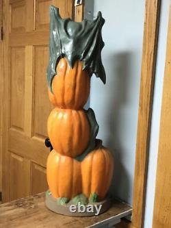 Vintage Trendmaster Bat and Pumpkin Totem Stack Halloween Foam Mold 1993 Vintage Trendmaster Bat and Pumpkin Totem Stack Halloween Foam Mold 1993