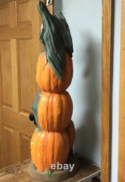 Vintage Trendmaster Bat and Pumpkin Totem Stack Halloween Foam Mold 1993 Vintage Trendmaster Bat and Pumpkin Totem Stack Halloween Foam Mold 1993