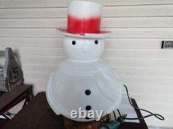 Vintage Ultra Rare 22 Tall Blow Mold Snowman