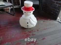 Vintage Ultra Rare 22 Tall Blow Mold Snowman