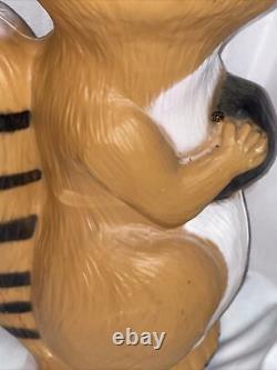 Vintage Union Products Blow Mold Raccoon 13 Tall RARE ESTATE SALE FIND