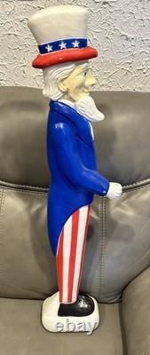 Vintage Union Products Don Featherstone 36 Uncle Sam Patriotic Blow Mold 1996 Vintage Union Products Don Featherstone 36 Uncle Sam Patriotic Blow Mold 1996