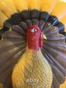 Vintage Union Products Don Featherstone Thanksgiving Blow Molds Turkey Pilgrims