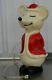 Vintage Union Products Hard Plastic Blow Mold Santa Christmas Mouse 15 With Light