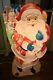 Vtg 42 Santa's Best Santa Christmas Lighted Blow Mold Toy Bag With Presents