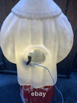 Vtg 50 Boy Caroler Choir Christmas Blow Mold Light Up