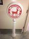 Vtg 54 Reindeer Parking Sign Christmas Blow Mold Outdoor Yard Decor Rare Htf