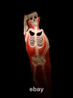 Vtg Blowmold Halloween Skeleton Top Hat Don Featherstone Tombstone RIP Vtg Blowmold Halloween Skeleton Top Hat Don Featherstone Tombstone RIP