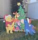 Vtg Christmas 34 Disneys Winnie Pooh 3 Pc Metal Yard Decor Eeyore Tigger Piglet