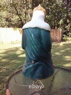 Vtg Christmas Poloron 28 Lighted Wise Man Blow Mold Holiday Nativity Outdoor