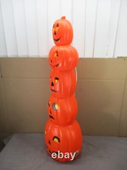Vtg DON FEATHERSTONE Pumpkin Totem Stack Lighted Halloween Blow Mold UNION 35 Vtg DON FEATHERSTONE Pumpkin Totem Stack Lighted Halloween Blow Mold UNION 35