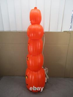 Vtg DON FEATHERSTONE Pumpkin Totem Stack Lighted Halloween Blow Mold UNION 35 Vtg DON FEATHERSTONE Pumpkin Totem Stack Lighted Halloween Blow Mold UNION 35