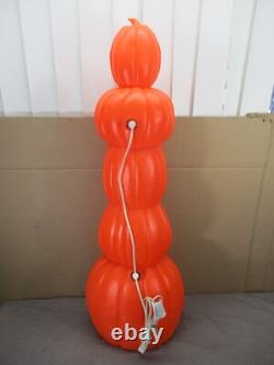 Vtg DON FEATHERSTONE Pumpkin Totem Stack Lighted Halloween Blow Mold UNION 35 Vtg DON FEATHERSTONE Pumpkin Totem Stack Lighted Halloween Blow Mold UNION 35