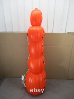 Vtg DON FEATHERSTONE Pumpkin Totem Stack Lighted Halloween Blow Mold UNION 35 Vtg DON FEATHERSTONE Pumpkin Totem Stack Lighted Halloween Blow Mold UNION 35